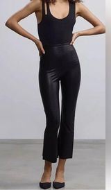 Commando Faux Leather Crop Flare Leggings L Photo 0