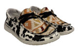 Gypsy Jazz Slip on shoes in cow print & southwestern Pattern Size 7 Photo 0