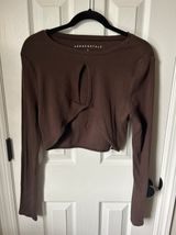Aeropostale Women’s  Long Sleeve Cropped Top Photo 0