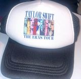 Taylor Swift The Eras Tour trucker hat black mesh white graphic new Photo 0