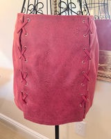 Lilyful Textured Pink mini Skirt with subtle reptile texture Photo 0