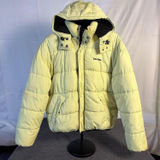 iets frans... Lime Hooded Puffer Jacket Yellow Size M Photo 0