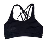 Lululemon Free To Be Wild Sports Bra Women 6 Black Good Strappy Back Yoga Photo 0