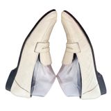 Kate Spade New York Cream Patent Leather Penny Loafers Flats Size 6.5M Off White Photo 0