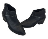 Thursday Boot Co Everyday Black Leather Studded Ankle Boots 6 Western Rocker‎ Photo 0