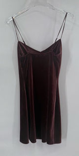Abercrombie & Fitch velvet slip‎ dress burgundy size xs NWT Photo 0