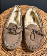 UGG Dakota Chestnut Suede Moccasin Slippers Womens 7‎ Brown Wool Lined 5612 Photo 0