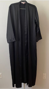 Victoria's Secret Black Old Hollywood Robe Kimono Sleepwear lounge boudoir‎ XS/S Photo 0