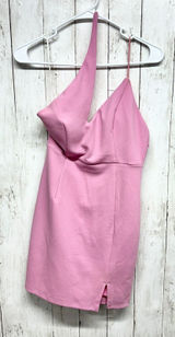 Hello Molly Dress Women Sz 6 Should Have Stayed Home Mini Bubble Gum Pink Strap Photo 0
