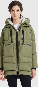 Orolay Thickened Down Jacket 092 Universe Peat Moss Green Size‎ Medium Photo 0