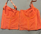 Urban Outfitters Out from‎ Under orange corset crop top small Photo 0