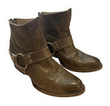 Freebird by Steven Women's Santiago Harness Boots Size 7 Stone Distressed Ankle Photo 0