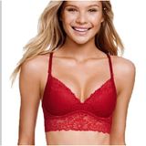 MOVING SALE-VS PINK Red Lace Wired Bralette Photo 0