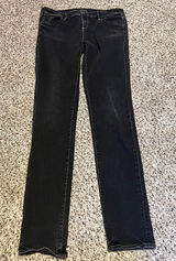 Elie Tahari Black Slim Fit Jeans Low‎ Rise Narrow Leg Designer Denim Size 6 Photo 0