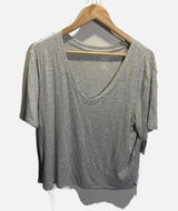 Auden Pajama Top Womens‎ L Gray Cloud Knit V-Neck Sleepwear Loungewear Shirt Photo 0