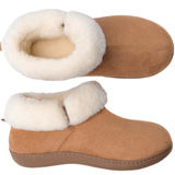 NEW Rockdove Womens Plush Faux Fur Collar Bootie Slippers 68238f63aa91b Brown 6M Photo 0