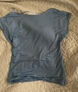 Stradivarius Open Back Blue Top Photo 0