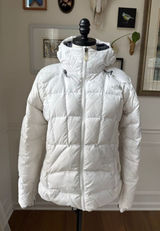 The North Face Tamburello 600 White Puffer Coat Stains M Photo 0