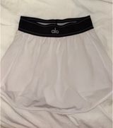 Match Point Alo Yoga Tennis Skirt XS White Photo 0