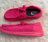 Hey Dude Hot Pink Lightweight Slip-On Sneakers size 9W BNWOT Photo 0