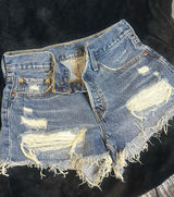Denim Levi’s Shorts 501 Cut-Off Button Fly Photo 0