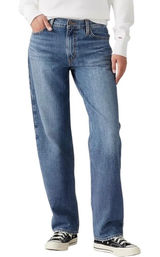 Levi's 94 Baggy Jeans Women's 29x31 Medium Wash Relaxed Fit Slouchy Wide Leg Photo 0