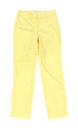 White House Black Market Yellow Slim Leg Dress Pants Size 2 NWT Photo 0