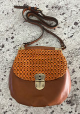 Patricia Nash Veneto leather woven basket weave crossbody bag Photo 0