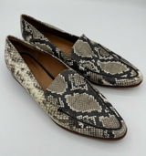 Franco Sarto Portia Snakeskin Embossed Leather Loafer‎ Flats Women's Size 9 Photo 0