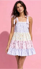 LOVESHACKFANCY x TARGET Jeanne Mixed Floral Mini Dress XL Photo 0
