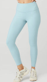 Alo Yoga Airbrush Winter Warm High-Waist Nocturne Legging - Chalk Blue Size M Photo 0