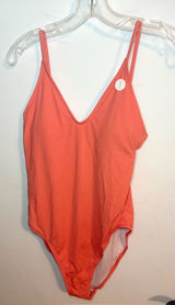 Cotton On orange Coral One-Piece Swimsuit cheeky high thighs xs/s new Photo 0