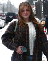 Plaid Oversized Jacket Brown Size XL Photo 0