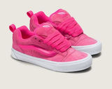 NWOT Vans Knu Skool Sneakers Pink Glo Leather Size W6 Skater Sporty Photo 0