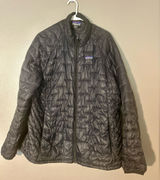 Patagonia Black Puffer Jacket XXL Regular Full Zip Mid-Length Lightweight Woman Photo 0