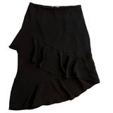 le Lis asymmetrical black ruffle skirt, Size L. NWT Photo 0