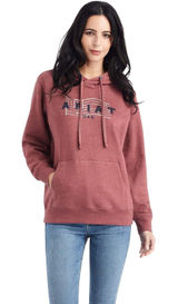 Ariat REAL USA Chest Logo Hoodie Red American Flag Sweatshirt Size XXL Photo 0