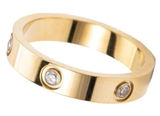 Boutique Sparkling Simulated Diamond 14k Yellow Gold Band, Size 8‎ NWT Photo 0