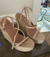 Pretty Little Thing Nude Wedge Sandals 6 Photo 0