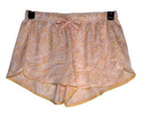 BP Nordstrom Pink Orange Tiger‎ Stripe Satin Pajama Shorts Small Metallic Animal Photo 0