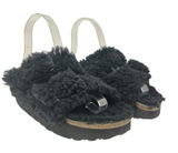 Birkenstock Papillio Arizona Big Buckle Shearling Sandals Teddy Black Size 36‎ Photo 0