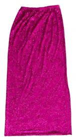 Vintage 90s Pink Sequins Maxi Skirt 🔥 Photo 0