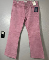 NWT Gap Pink Corduroy Long & Lean Low Rise Jeans 32/14 S Flare Bootcut 815696 Photo 0