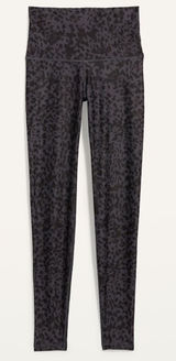 Old Navy Active High Rise Gray Leopard Lululemon Wunder Under Inspo M Photo 0