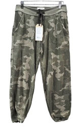 Prana Sweatpants Womens S Green Camo Jogger Cozy Up Ankle Pant Soft Hemp Tencel Photo 0