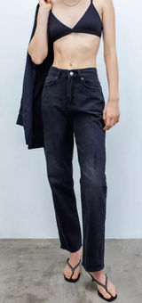 BDG Urban Outfitters Black Cowboy Jean Mid Rise Straight Leg Denim Size 27 Photo 0