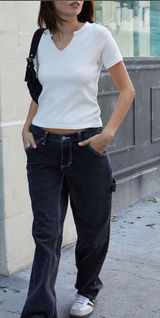 John Galt White Brandy Melville Top Photo 0