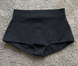 Zara Micro Shorts High Waist Black Size Small Stretch Excellent Condition Photo 0