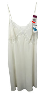 VTG Vanity Fair Modern Romance 36 Ivory Lace Slip Nightgown Sleepwear NWT 1808‎ Photo 0