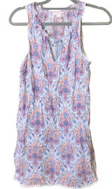 Victoria’s Secret Paisley Sleeveless Slip Dress Nightgown Pink Blue‎ Size small Photo 0